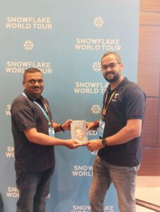 At the World Snowflake Tour with Trocco Team